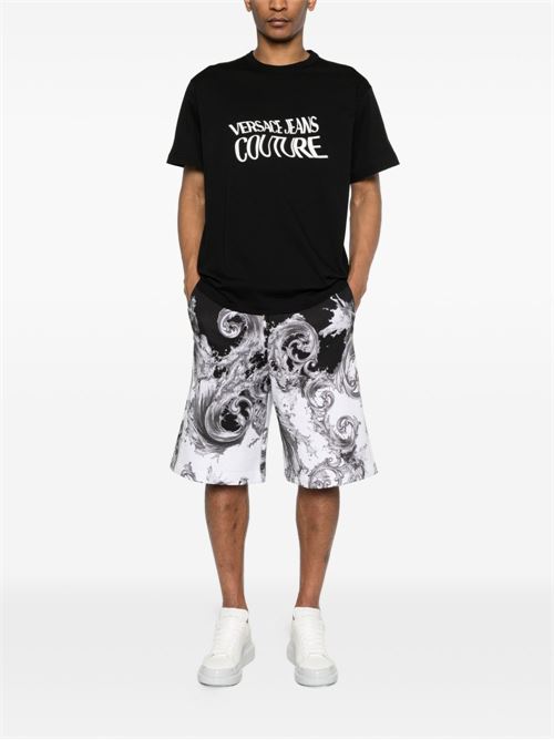 T-shirt uomo Versace Jeans Couture nera Versace jeans Couture | 80GAHE04CJ00E899